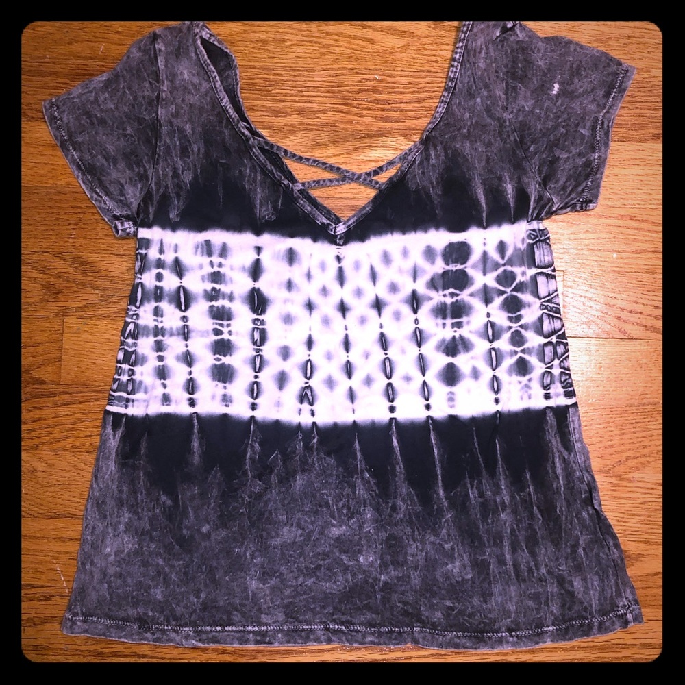 Buckle tie dye shirt xs